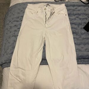 Elegant White Straight Leg Women's Jeans